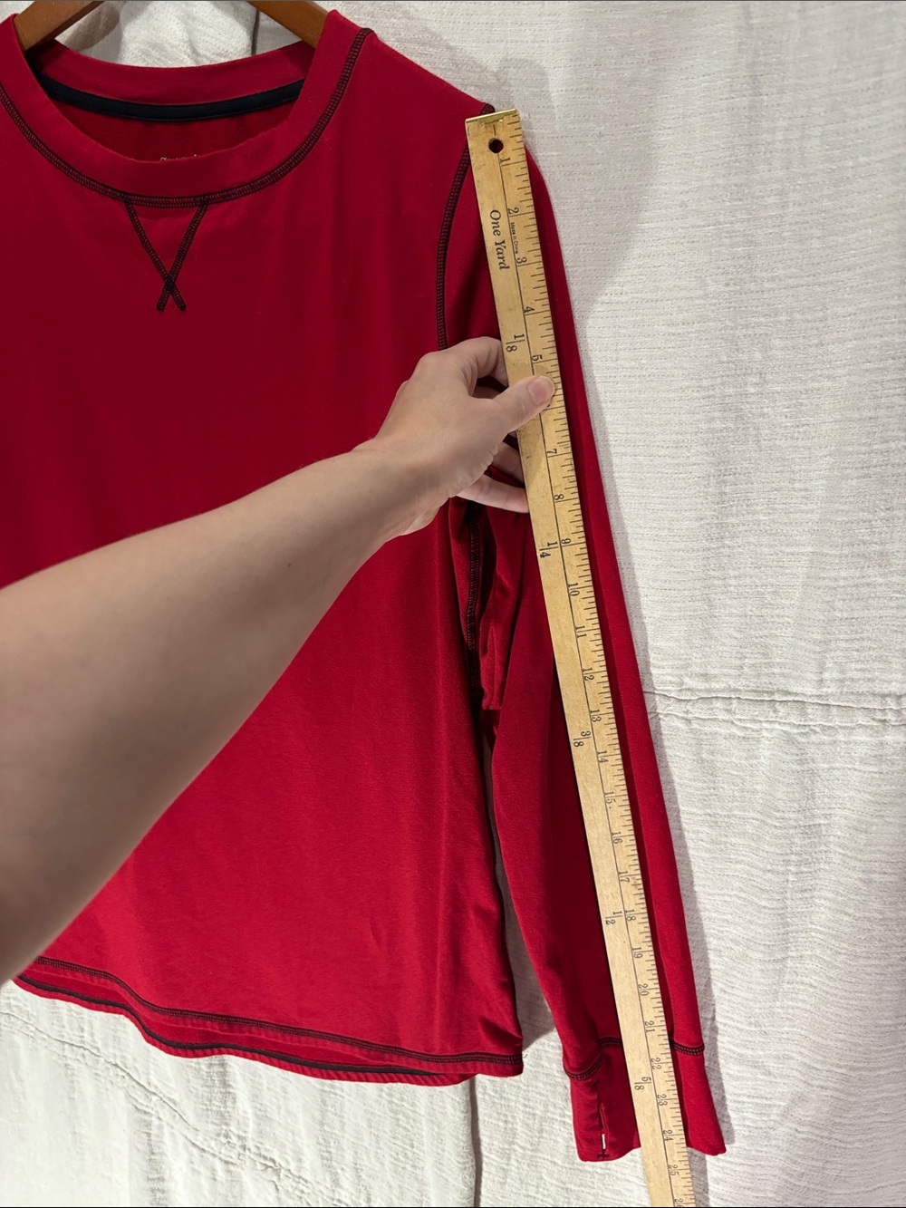 ClimateRight by Cuddl Duds Red Fleece Thermal Base Layer Top Size Large - Picture 4 of 7